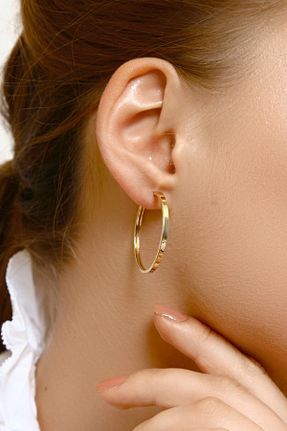 گوشواره طلا زرد زنانه 14 عیار Altınkesesi - کد 257681308
