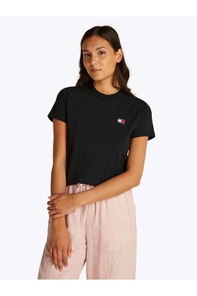 تیشرت مشکی زنانه رگولار Tommy Hilfiger - کد 884194391