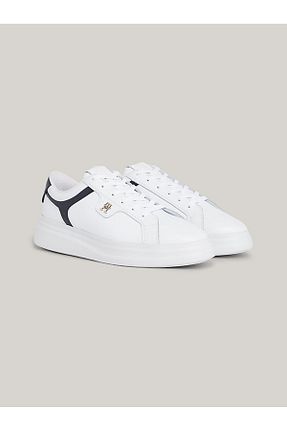 کفش اسنیکر سفید زنانه چرم اصل Tommy Hilfiger - کد 896505381