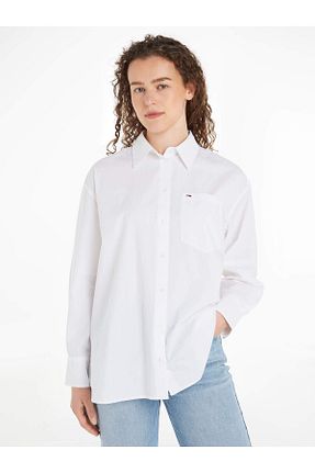 پیراهن سفید زنانه رگولار Tommy Hilfiger - کد 841917683