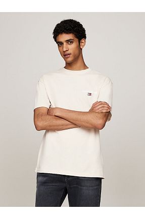 تیشرت بژ مردانه رگولار Tommy Hilfiger - کد 927628601