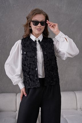 ست بالاتنه و پائین تنه مشکی زنانه بافتنی Miss Allos - کد 921371702