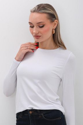 تیشرت سفید زنانه رگولار penyebizden - کد 702060040