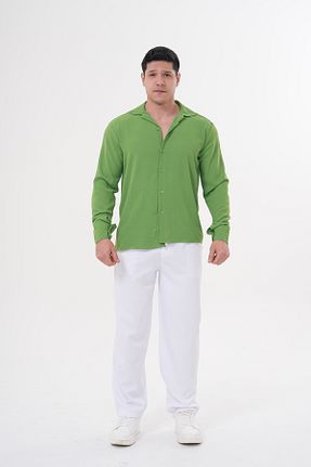 پیراهن سبز مردانه اورسایز byata.style - کد 927630745