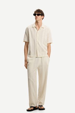 شلوار قرمز مردانه پنبه ای Bershka - کد 927636637