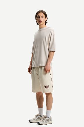 شلوارک و برمودا بژ مردانه اسلیم Bershka - کد 927636549
