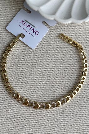 دستبند استیل (فولاد) زرد زنانه استیل (فولاد) Modacaprea - کد 927640113
