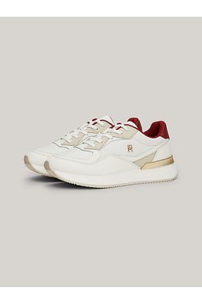 کفش اسنیکر طلائی زنانه چرم اصل Tommy Hilfiger - کد 845488188
