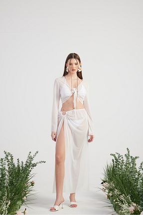 رویه بیکینی سفید زنانه پلی استر HOLLY LOLLY - کد 135179334