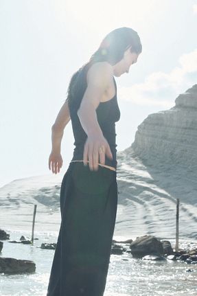 شلوار سرمه ای زنانه مخلوط کتان H&M - کد 927649895