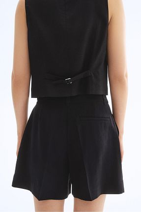 شلوارک و برمودا مشکی زنانه رگولار H&M - کد 927650024