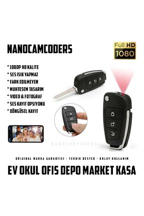 دوربین فیلم برداری مشکی Nanocamcoders - کد 874902656