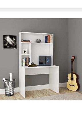میز تحریر سفید 151 سانتی متر Gülpınar - کد 358659314