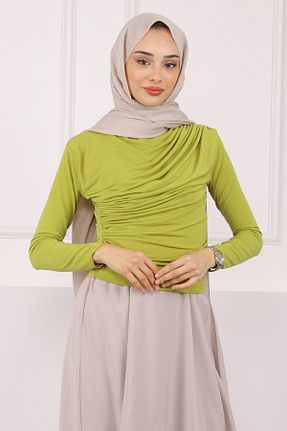 بلوز حجاب سبز زنانه رگولار İmajButik - کد 927678674