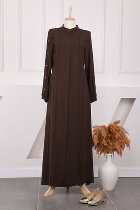 کلاه و ابایا قهوه ای زنانه پنبه پلی استر İmajButik - کد 927680998