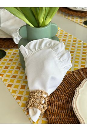 رومیزی سفید Fırfırlı Decamor home - کد 927684239