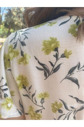 بلوز سبز زنانه گلدار YEDİ CÜCELER EL SANATLARI - کد 927686684