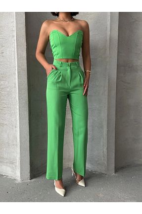 ست بالاتنه و پائین تنه رنگی زنانه بافتنی ufukmoda - کد 927690768