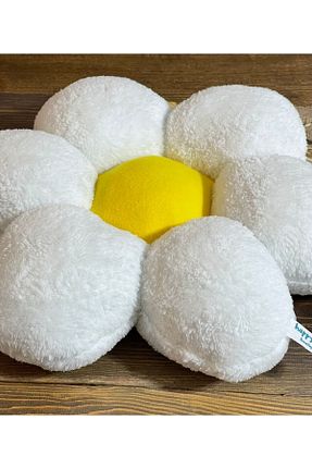 کوسن و روکش کوسن سفید مخملی happyteks - کد 641044308