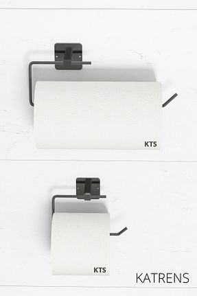 پایه دستمال توالت مشکی فلزی Katrens - کد 927693545