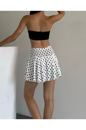 دامن سفید زنانه تریکو Qvien Secret - کد 927694685