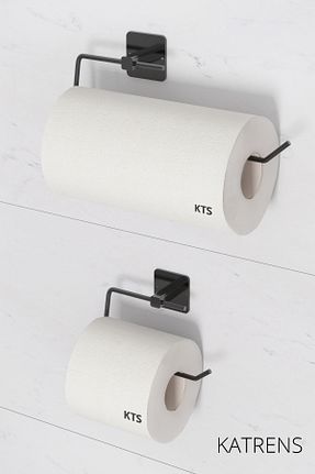 پایه دستمال توالت مشکی فلزی Katrens - کد 927693545