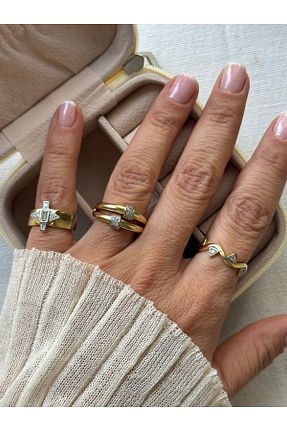 انگشتر جواهر زرد زنانه زیرکن Rossetto Atelier - کد 927695475