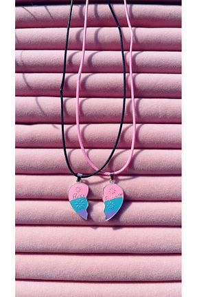 گردنبند جواهر رنگی زنانه استیل ضد زنگ The Simu - کد 925449486