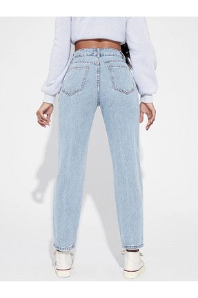 شلوار آبی زنانه بافتنی YD JEANS FASHİON - کد 927702315