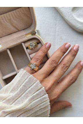 انگشتر جواهر زرد زنانه زیرکن Rossetto Atelier - کد 927695475