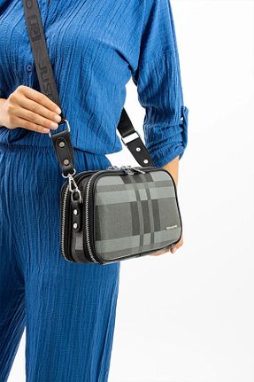 کیف دوشی سرمه ای زنانه چرم مصنوعی Just Polo - کد 844275555