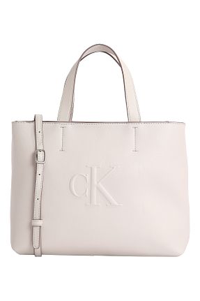 کیف دستی نباتی زنانه چرم خالص Calvin Klein - کد 927777591