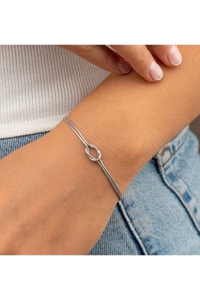 دستبند نقره زنانه 925 عیار Silver - کد 898708723