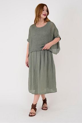 لباس خاکی زنانه بافتنی EREN STYLE - کد 865651741