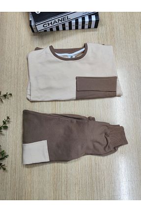 ست کرمکن اسپرت قهوه ای بچه گانه پنبه ای MGD - کد 927779753
