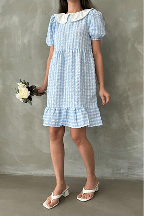 لباس آبی زنانه بافتنی Betimoda - کد 927714706