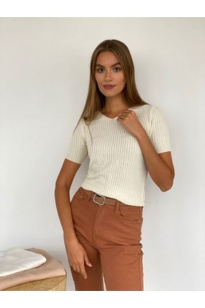 بلوز نباتی زنانه ساده ASELLUNA - کد 927715425