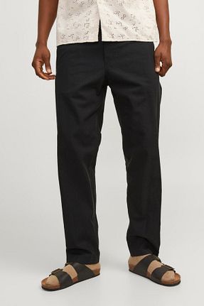 شلوار مشکی مردانه بافتنی Jack & Jones - کد 818380368