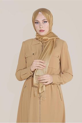 مانتو بلند حجاب زرد زنانه Alvina - کد 869458082