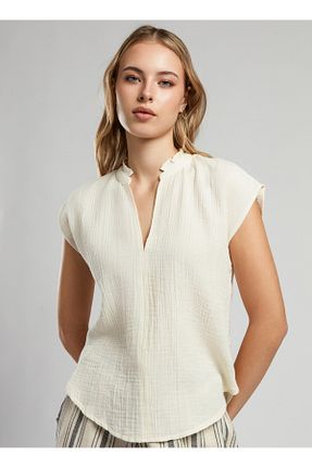 بلوز بژ زنانه ساده Lee Cooper - کد 927762374