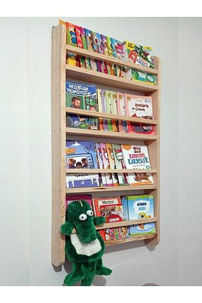 قفسه کتاب کودک و مونته سوری نباتی چوب Özel Yapım - کد 46973824