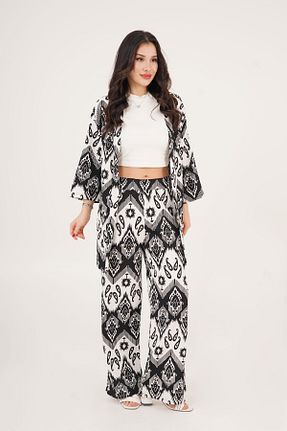 ست بالاتنه و پائین تنه مشکی زنانه بافتنی Hipo Trend - کد 927783166