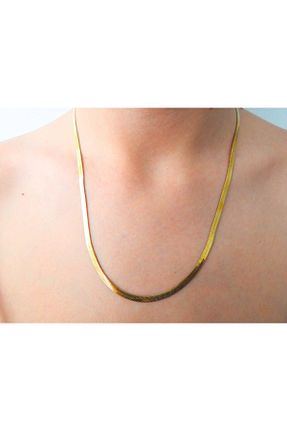 گردنبند استیل ( فولاد ) زرد زنانه استیل (فولاد) YS COLLECTION - کد 925993154