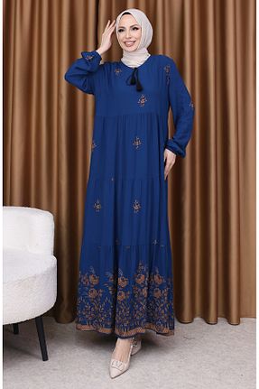 لباس حجاب آبی زنانه رگولار sefamerve - کد 927798418