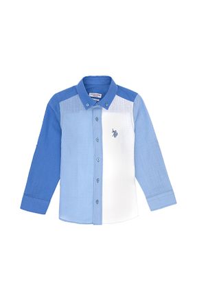 پیراهن آبی بچه گانه رگولار U.S. Polo Assn. - کد 927792293