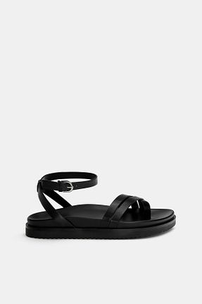 صندل مشکی زنانه پاشنه ضخیم Pull & Bear - کد 927805301