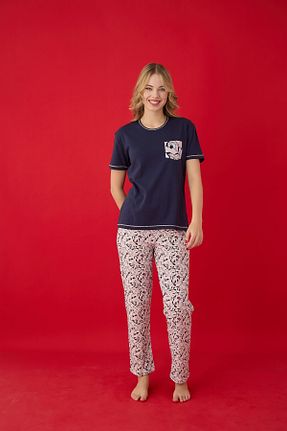 ست لباس راحتی رنگی زنانه گلدار Lavint Homewear - کد 946344421