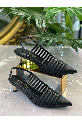 کفش پاشنه بلند کلاسیک مشکی زنانه چرم مصنوعی KRISTE BELL - کد 927805098