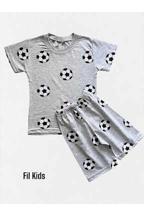 ست لباس راحتی طوسی بچه گانه طرح دار Fil Kids - کد 927809113