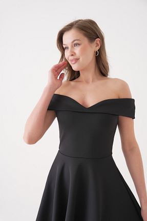 لباس مجلسی و فارغ التحصیلی مشکی زنانه لیکرا lovebox - کد 41875272